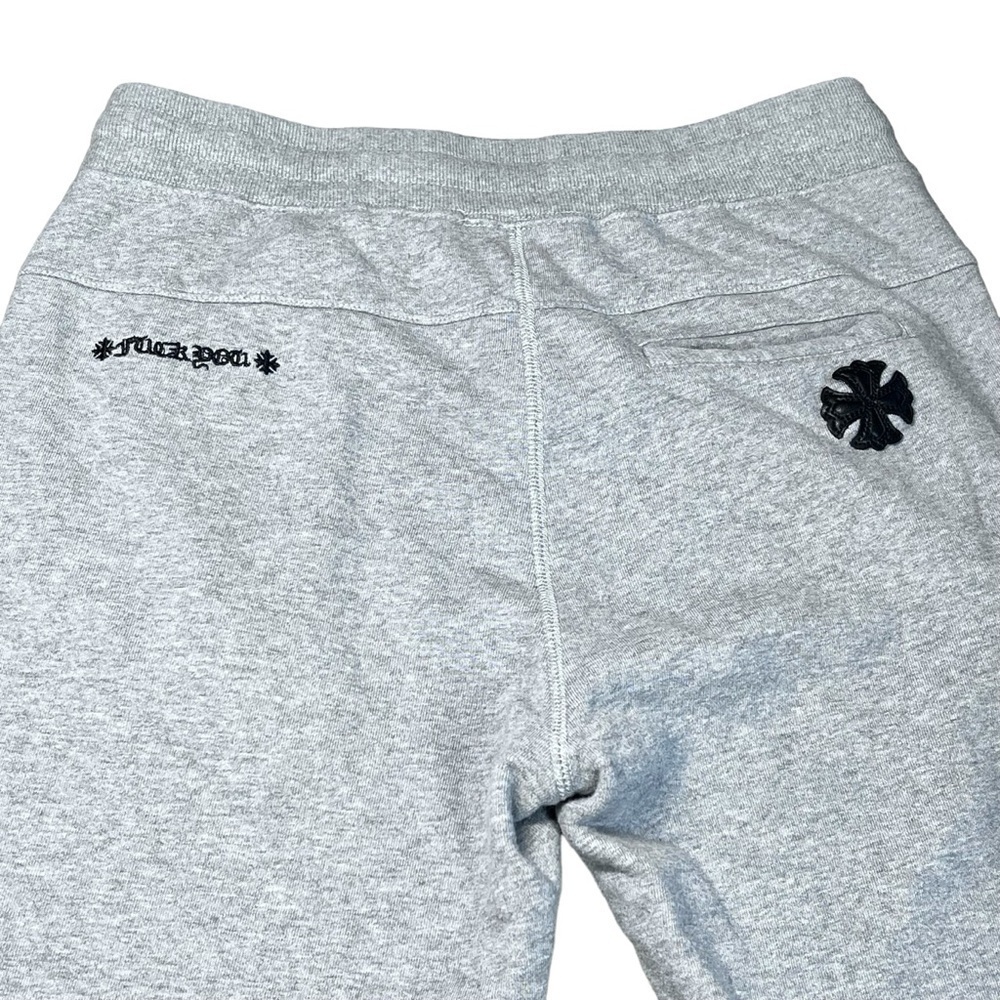 CHROME HEARTS Leather Cross Script Grey Sweatpant… - image 10